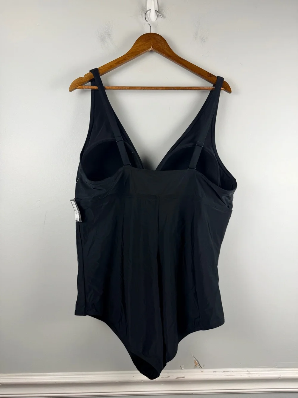 New Torrid WIRELESS TRIANGLE ONE PIECE SWIMSUIT DEEP BLACK size 3X